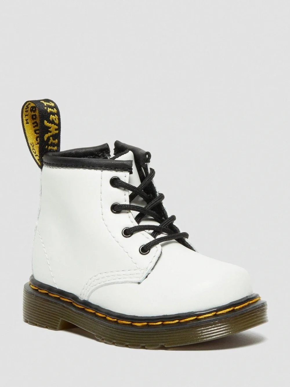 Dr. Martens Toddler Kids' White 1460 Lace-Up Boots Smooth White US8